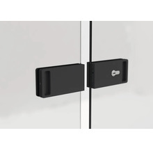 Poignée de porte coulissante avec serrure pour porte coulissante en verre