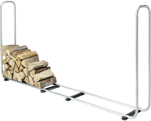 Support à bois de chauffage avec bûches