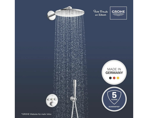 Grohe Duschsystem mit Kopfbrause, Handbrause und Thermostat
