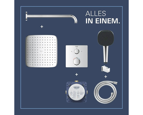 Système de douche Grohe pour installation