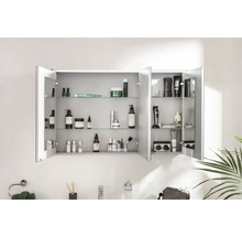Spiegelschrank FACKELMANN Verona 110 x 16 x 68,3 cm weiß 3-türig LED IP 20