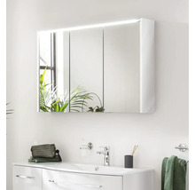 Spiegelschrank FACKELMANN Verona 110 x 16 x 68,3 cm weiß 3-türig LED IP 20