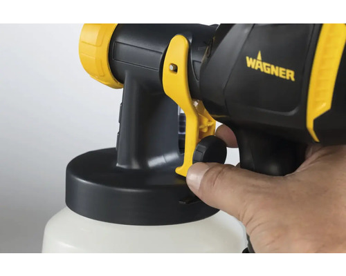 Détail du système de pulvérisation de peinture Wagner