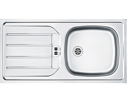 Évier en acier inoxydable avec égouttoir