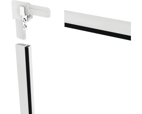 Detailansicht eines Duschdichtungsprofils