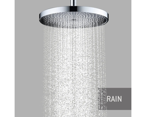 Douche à effet pluie avec jet d''eau