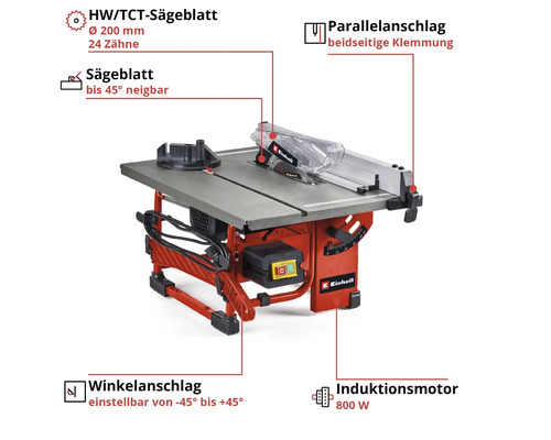 Scie circulaire sur table Einhell TC-TS 8 I