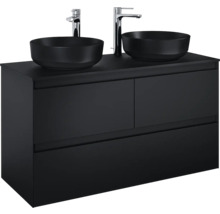 Jungborn Waschtischunterschrank DECEM BxHxT 120x63,5x45,8 cm schwarz matt