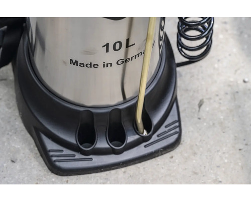 Drucksprüher mit 10 Litern Füllmenge und Hergestellt in Deutschland Kennzeichnung