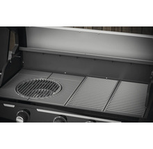 Gril à gaz ouvert avec grille