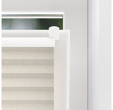 Detailansicht eines Plissees am Fenster