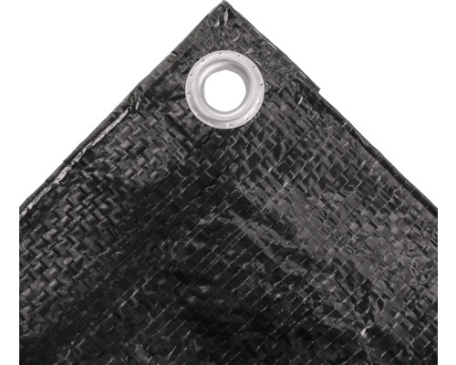 Detailansicht einer Abdeckplane mit Öse