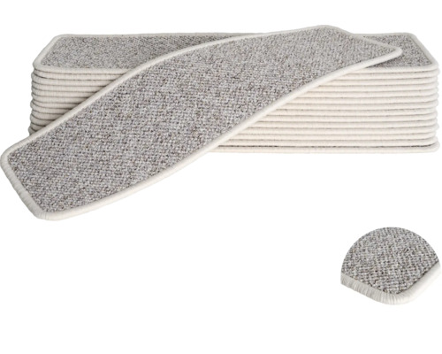 Set de tapis d'escalier Mistral rectangle beige 20x65 cm 15 pièces Set de tapis d'escalier Mistral rectangle beige 20x65 cm 15 pièces