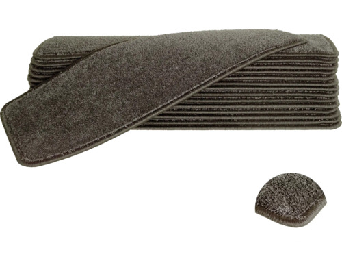 Stufenmatte-Set Sweet rechteckig grau 20x65 cm 15-teilig Stufenmatten aus Teppich im Stapel
