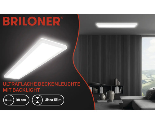 Plafonnier plat avec rétroéclairage, 98 cm, pour éclairer les espaces intérieurs