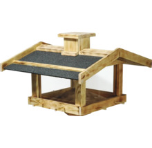 Vogelhaus aus Holz mit Dachpappe