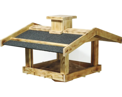 Vogelhaus aus Holz mit Dachpappe