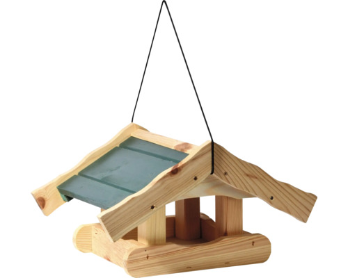 Mangeoire en bois à suspendre