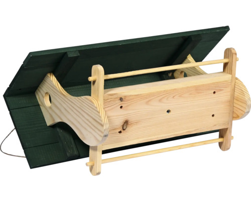 Vogelhaus aus Holz mit Dach