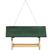 Vogelhaus zum Aufhängen mit Dach und Futterstelle