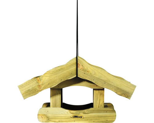 Hängendes Vogelhaus aus Holz