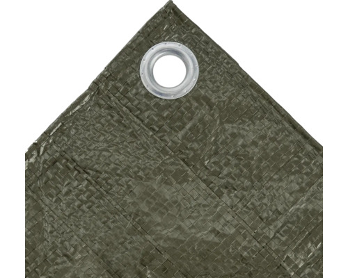 Detailansicht einer Gewebeplane mit Öse