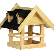 Vogelhaus aus Holz mit Dach