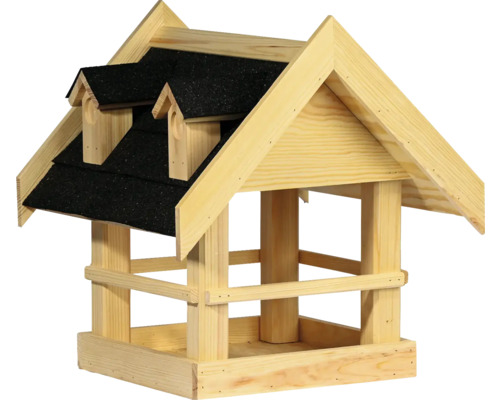 Vogelhaus aus Holz mit Dach