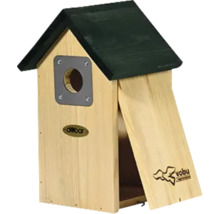 Holz-Nistkasten für Vögel mit Dach und Einflugloch