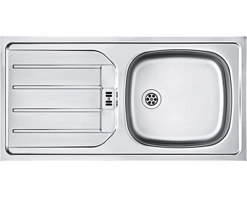 Évier en acier inoxydable avec égouttoir