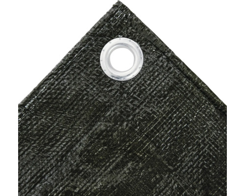 Detail einer Gewebeplane mit Öse