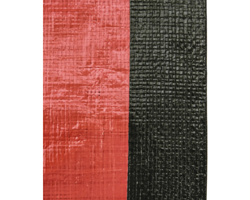 Detailaufnahme einer Gewebeplane in zwei Ausführungen