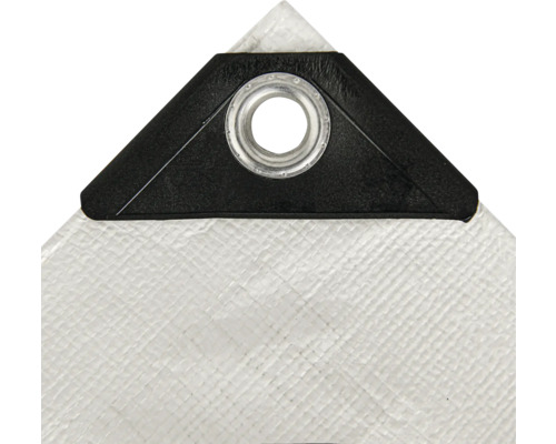 Detailansicht einer Gewebeplane mit Öse