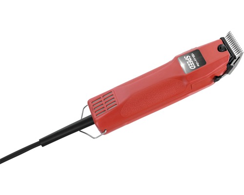 Tondeuse à bétail rouge avec câble d''alimentation