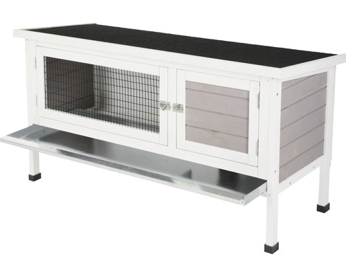 Clapier en bois avec bac métallique