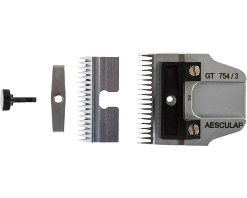 Aesculap Scherkopf GT 754/3 für Tierhaarschneider, Set mit Schraube und Zubehör
