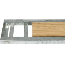 Metallgestell mit Holzbrett