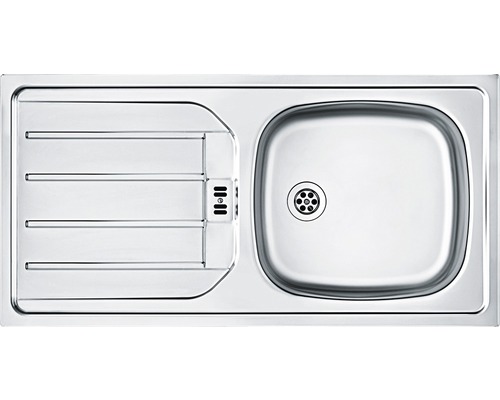 Évier en acier inoxydable avec égouttoir