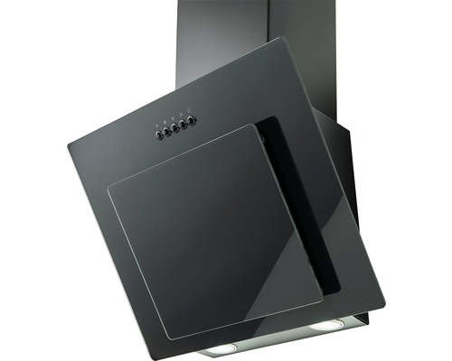 Hotte aspirante en verre et métal pour la ventilation de la cuisine