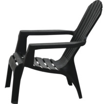 Chaise de jardin Adirondack noire