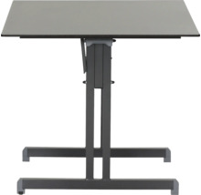 Table pliante avec structure métallique