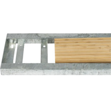 Metallkonstruktion mit Holzbrett