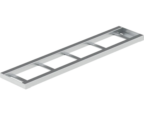 Metallrahmen mit rechteckigen Aussparungen