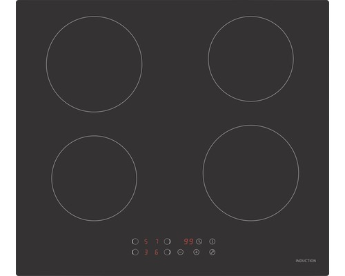 Induktionskochfeld mit vier Kochzonen