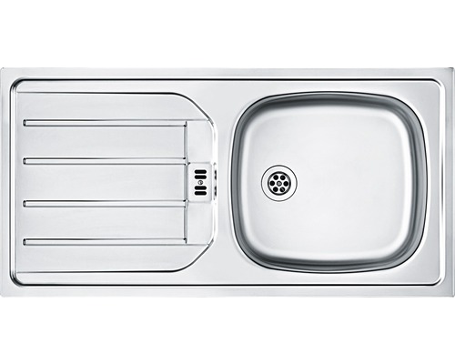 Edelstahlspüle mit Abtropffläche