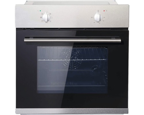 Einbauofen mit Glastür und Drehknöpfen