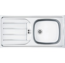 Edelstahlspüle mit Abtropffläche