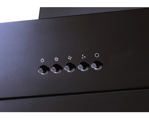 Dunstabzugshaube Bedienfeld mit Licht- und Lüfterstufeneinstellung