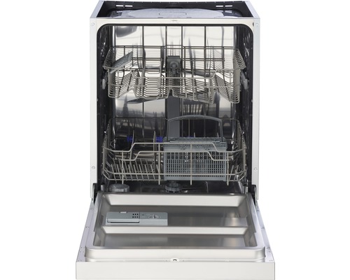 Innenansicht eines Geschirrspülers mit herausgezogenen Körben