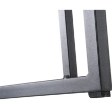 Vue détaillée d''un pied de table en métal